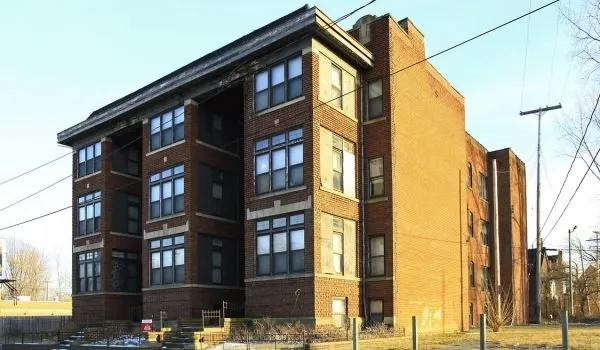Carnegie Apartments, a four-storey brick building in Cleveland, Ohio